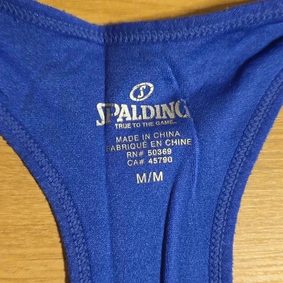 Spalding Blue Sports Bra M - Picture 2 of 3